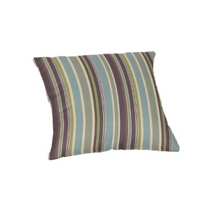 Casual Cushion Patterned Sunbrella Fabric 1-Piece Indoor/Outdoor Square Throw Pillow,15"W x 15"L - 1 of 4