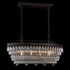 4-Light Bronze Crystal Dimmable Tiered Chandelier - 4 of 4