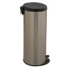 Savannah Step Trash Can, 30 Liter / 8 Gallon, Removable Plastic Liner, Soft Closure, Silver - image 4 of 4