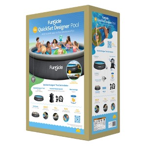 Funsicle: QuickSet Designer Pool - 13ft Above Ground Inflatable Pool Set - 1 of 4