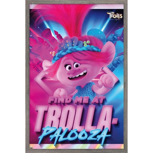 Trends International Trolls: Band Together - Poppy Framed Wall Poster 