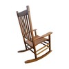 CAVINAS 18" Rocking Chair for Balcony Porch, Classic Wooden Accent Chair with High Backrest - 4 of 4