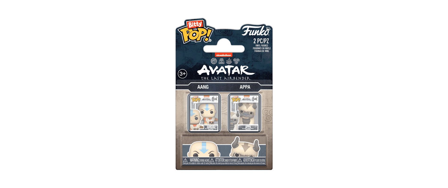 Funko Bitty POP!: Avatar: The Last Airbender 2-Pack - Aang & Appa - Vinyl Figure