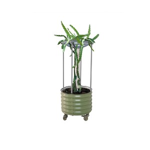 Vego Garden Self-Watering Rolling Dragon Fruit Outdoor Planter Pot with Trellis 24"x24"x60" - 1 of 3