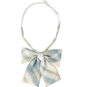 INSPIRE CHIC Women's Plaid Uniform Pre-tied Knot Cute Stylish Colorful Bow Ties - 1 of 4