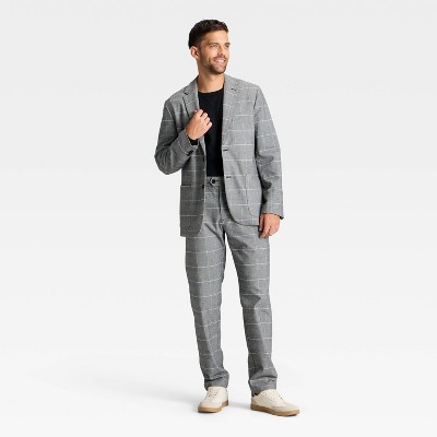 Houston White Men's Houndstooth Glen Plaid Blazer