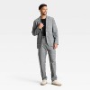 Houston White Men's Houndstooth Glen Plaid Blazer - Black - 3 of 3