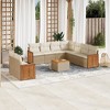 vidaXL Garden Sofa Set Beige - 2 of 4