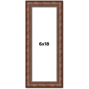 PosterPalooza | 6x18 Modern Bamboo Picture Frame, UV Acrylic, 5 Finishes - 1 of 4