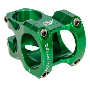 Industry Nine A35 Stem - 32mm, 35mm Clamp, +/-5, 1 1/8", Aluminum, Green - 1 of 1