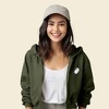 Dalix Ghost Embroidered Fleece Zip Hoodie Cold Fall Winter Women - 3 of 4