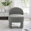Hoop Gauze Lounge Chair with Soft Cushion and Backrest, Need to be Assembled, Suitable for Living room, Bedroom, Dining room - 2 of 4