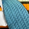 Slickblue 3 Piece Full/Queen, Soft Vermicelli Quilted Quilt and Shams, Quilt Set, Vertical Stripes, 9 Options - 4 of 4