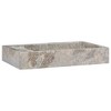 vidaXL Sink Gray 22.8 in.x15.4 in.x3.9 in. Marble - image 2 of 4