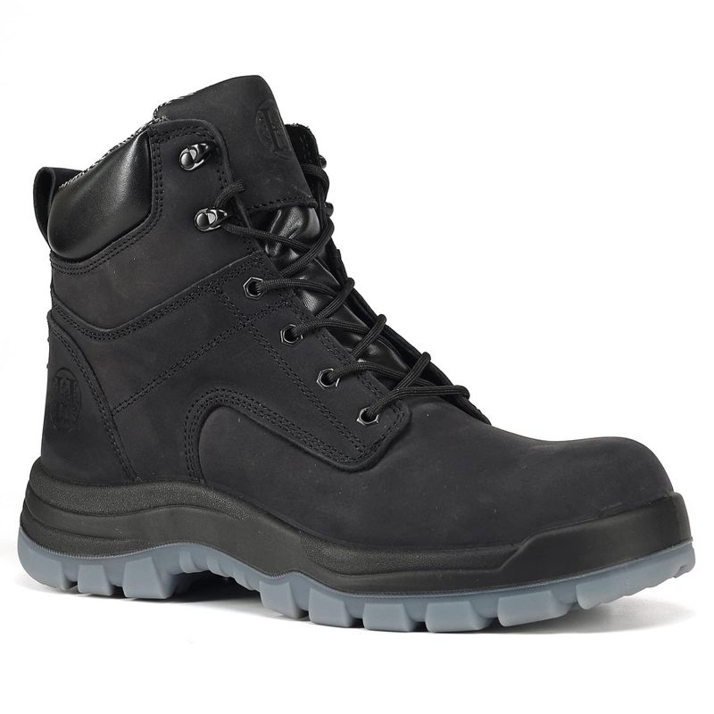 80N01BK Men’s 6" Soft Toe Work Boots – Slip Resistant, Anti-Puncture, Electrical Hazard Protection BLACK 10.5EE SOFT TOE