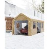 13'x20' Windproof Carport Heavy Duty, Portable Garage with 4 Roll-Up Doors,, for Full-Size Sedans, Bass Boats, and SUVs - 2 of 4