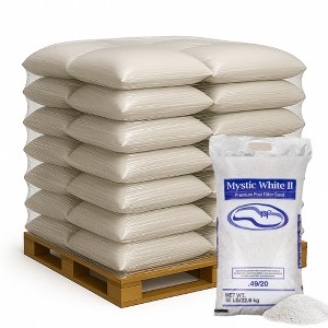 US Silica Mystic White II Premium Swimming Pool Filter Sand, 50 lb Bag, 48 Pack - 1 of 4