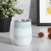 Gibson Home Brampton 12 Ounce Stainless Steel Thermal Stemless Wine Tumbler in Mint - 4 of 4