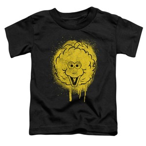 Toddler Boys' Sesame Street Big Bird Graffiti Spray Face T-Shirt - 1 of 3