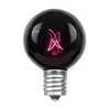 Novelty Lights 25 Feet G50 Globe Outdoor Patio String Lights, Black Wire - 2 of 4