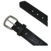 Boston Leather Men's Big & Tall Bison Leather Belt with Removable Buckle - 4 of 4
