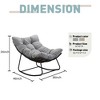 Dsvimoy Accent Chair Modern Rocking Design Comfortable Seating for Living Room

, Dark Gray, 35.4"*47.2"*35.6" - 3 of 4