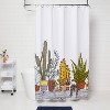 Plants Print Shower Curtain Green - Room Essentials™ - image 2 of 4