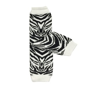Wrapables Colorful Baby & Toddler Leg Warmers 1, White Zebra - 1 of 2