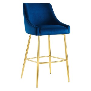 Modway Discern Performance Velvet Bar Stool - 1 of 4