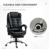 TiramisuBest High Back Ergonomic Office Chair, Black PU Leather, Retractable Footrest, Lumbar Support, 145¡ã Recline - 4 of 4