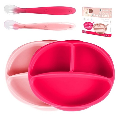 Silicone Baby Feeding Set with Suction-Training