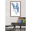 Trends International Jean Plout - Indigo Botanical Asplenium Trichomanes Framed Wall Poster Prints - 2 of 4