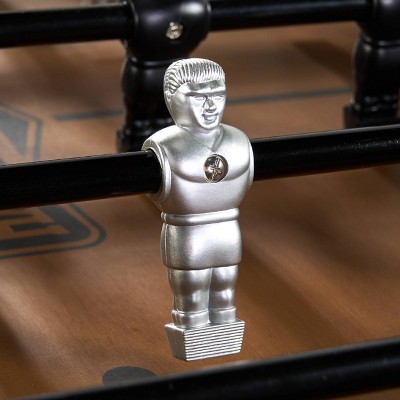 Kinwood 56" Gray and Wood Foosball Table with Chrome Rods