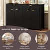 GDFStudio Senior 55.1" Modern Sideboard Buffet Cabinet with Drawers and Adjustable Shelves - 4 of 4