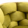 Racxily Modern Leisure Velvet Accent Chair - Lazy Person Single Sofa Chair, Unique Knitting, Soft Touch, 5 Colors for Bedroom & Household Dresser - 3 of 4