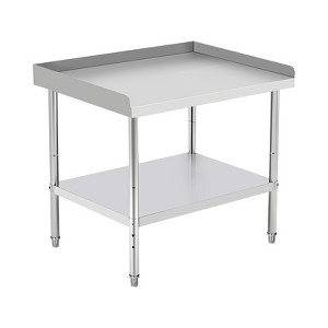 COZONY Stainless Steel Commercial Work Table, NSF Certified Heavy Duty with Adjustable Height & Baffle for Kitchen, Food Truck, Catering - 1 of 4