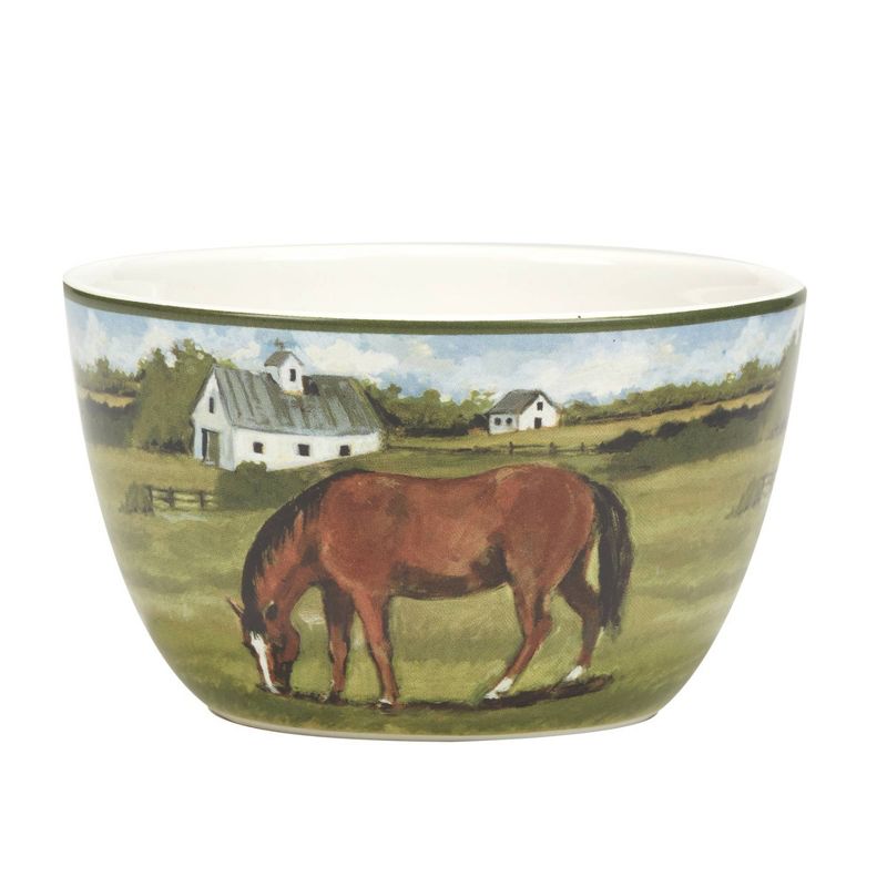Set of 4 York Stables Assorted Ice Cream Bowls - Certified International, 3 of 8