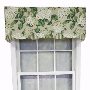 RLF Home Luxurious Modern Design Classic Summer Wind Petticoat Style Window Valance 50" x 15" - 1 of 4