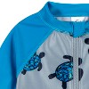Gerber Baby and Toddler Boys' Long Sleeved Rashguard One Piece Swimsuit - 3 of 4