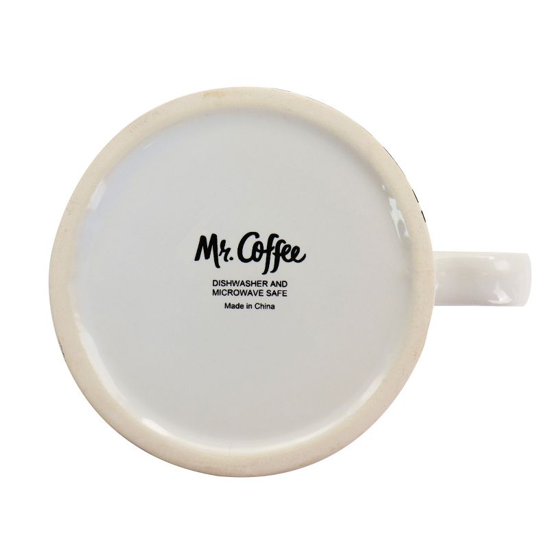 Mr. Coffee Napoli Caffe 4 Piece 17 Ounce Stoneware Assorted Mug Set in Black, 4 of 10
