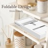 Bathtub Tray for Tub - Bamboo Expandable Bath Tray with Wine, Book & Tablet Holder - Luxurious Tub Tray, Bath Caddy, Foldable, Christmas Gift - 2 of 4
