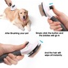 Prime Pets Cat Brush with Push Button, Self Cleaning Slicker Brush for Dogs & Cats Shedding Grooming - 3 of 4