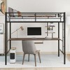 Space-Saving Twin Loft Bed with Desk & Shelf - 2 of 3