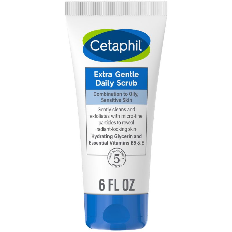 Cetaphil Extra Gentle Daily Scrub Exfoliating Face Wash - 6 fl oz, 1 of 8