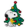 Northlight Peanuts Woodstock And Snoopy With Christmas Tree Window ...