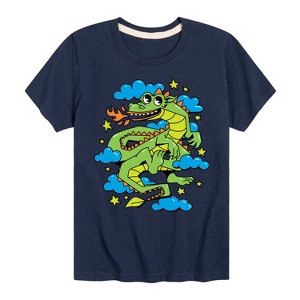 Boys' - Instant Message - I'm A Dragon In The Clouds Short Sleeve Graphic T-Shirt - 1 of 4