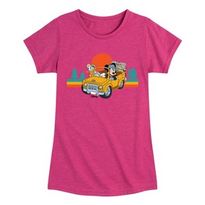 Girls' - Disney - Lets Hit The Road Fitted Short Sleeve Graphic T-Shirt - 1 of 4