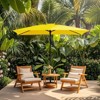 Hyleory 10FT Market Umbrella for All Seasons, 6 Iron Core Ribs, Size: 120" x 96" - 2 of 4