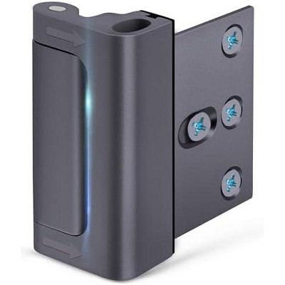 DOMETOUR Home Security Door Reinforcement Lock, Childproof Metal Latch, 800lbs Strength, for Inward Swinging Front Doors