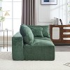 NicBex Couches for Living Room 2-Seat Deep Seat Sofa Chenille Fabric Upholstered Modern Sofa Couch with Memory Foam and Pillows, Emerald - 2 of 4